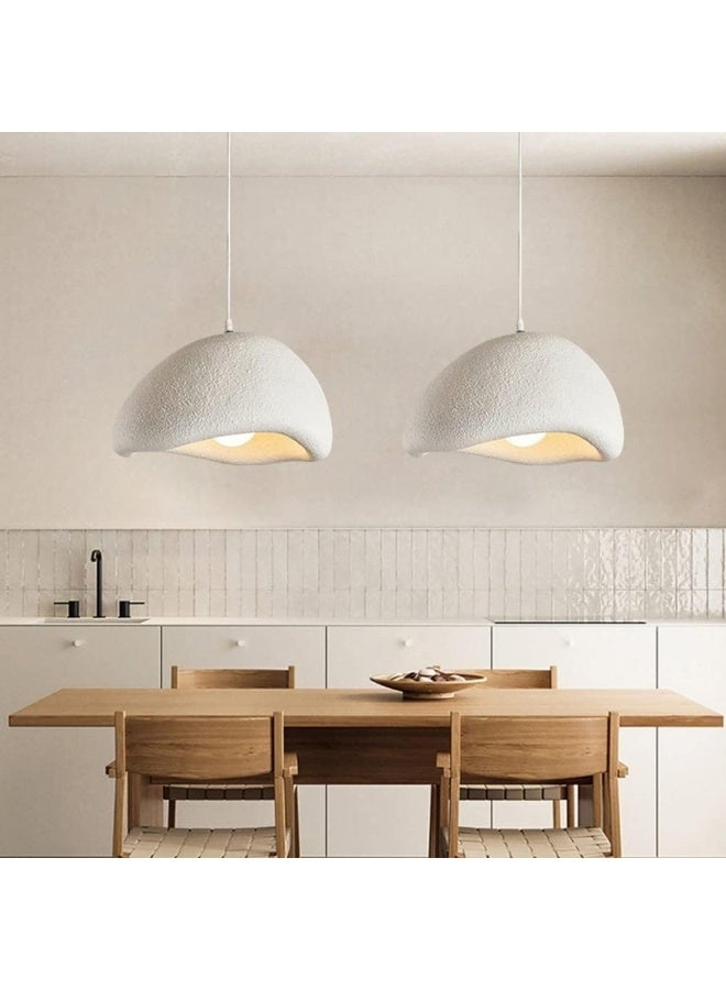 واي دي ثريا نورديك سيمبليسيت، مصباح معلق من الراتنج على طراز وابي سابي الياباني، مصباح معلق للمطاعم، قابل للتعديل، قاعدة E27، مناسب للمطابخ والمطاعم (اللون: أ، الحجم: 40 × 20 سم). - Image 2